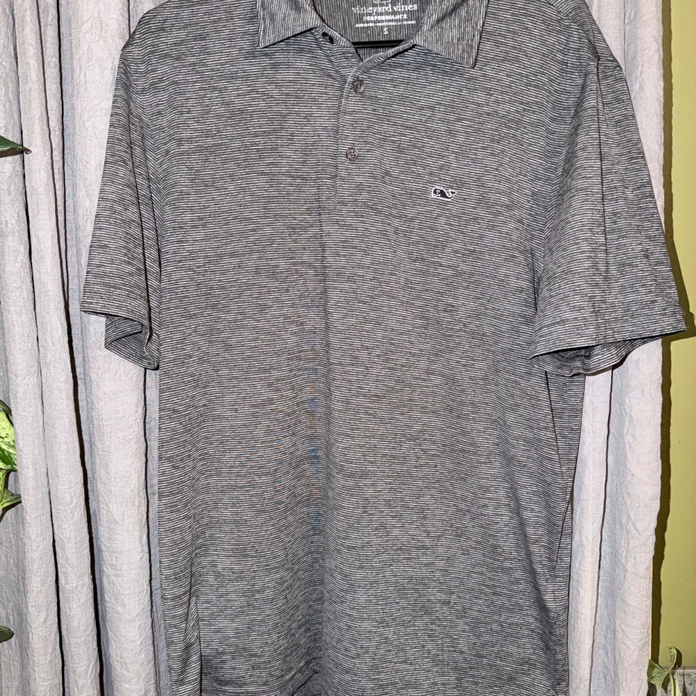 Men's grey size small vineyard vines  Polo Shirt
